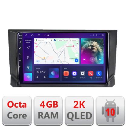 Navigatie Seat Arona Android Octa Core Ecran 2K QLED GPS 4G 4+32GB 360 kit-arona+EDT-E409-2K - imagine 4