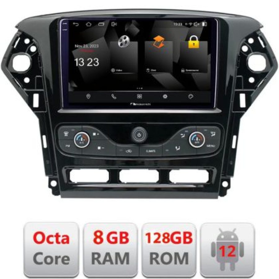 Navigatie Ford Mondeo 2011-2014 Android radio gps internet octa core 8+128 carplay android auto - imagine 3