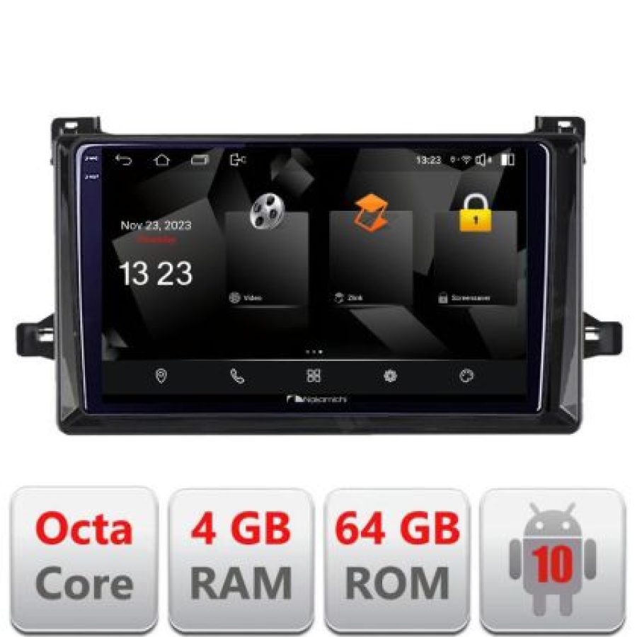 Navigatie Toyota Prius dupa 2015 5510-TY50 Android Octa Core 720p 4+64 DSP 360 camera carplay android auto - imagine 3