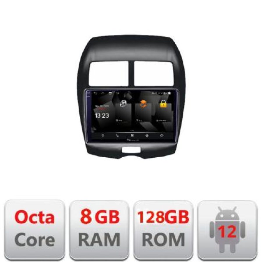 Navigatie Mistubishi ASX 5960Pro-026 Android Octa Core Qualcomm 2K Qled 8+128 DTS DSP 360 4G Optical - imagine 3