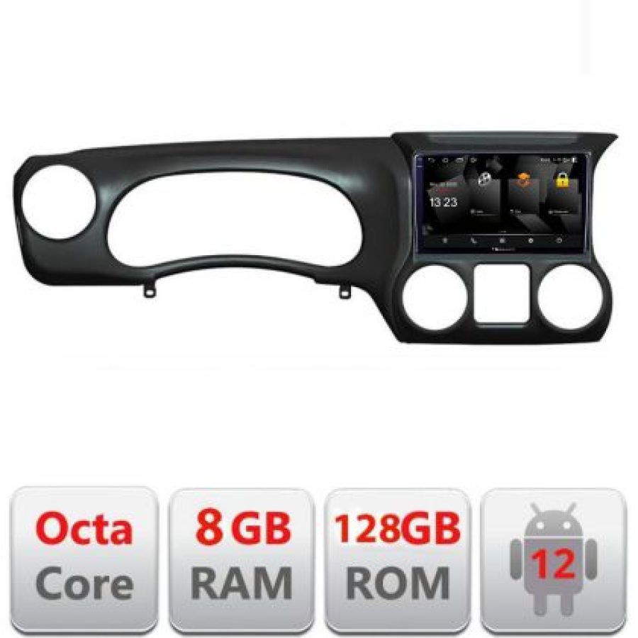Navigatie Jeep Wrangler 2011-2014 5960Pro-WR Android Octa Core Qualcomm 2K Qled 8+128 DTS DSP 360 4G Optical - imagine 3