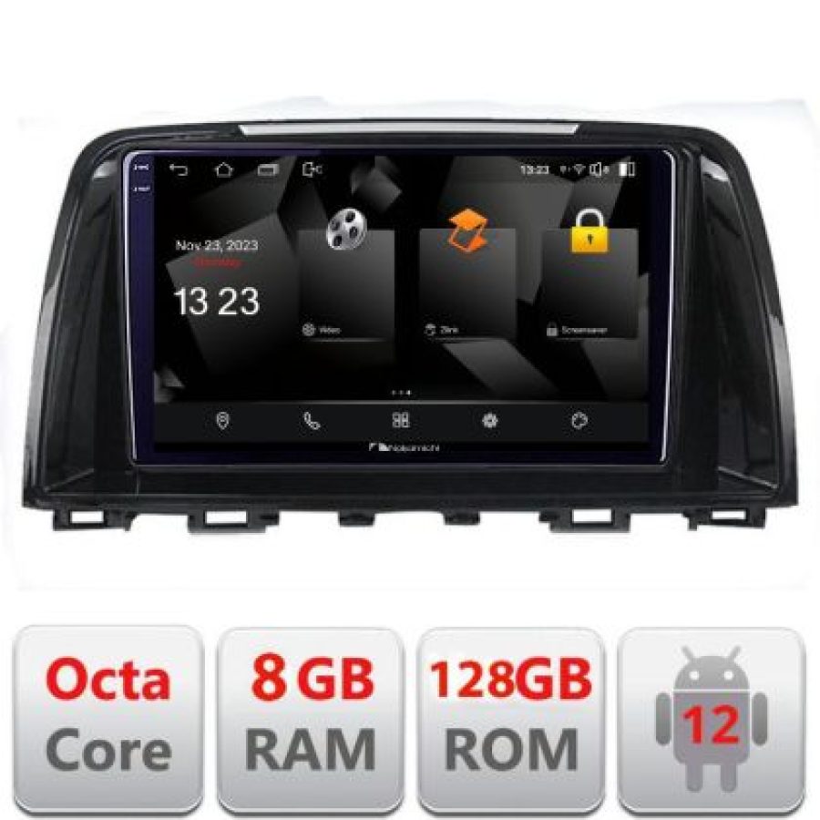 Navigatie Mazda 6 2013-2017 5960Pro-223 Android Octa Core Qualcomm 2K Qled 8+128 DTS DSP 360 4G Optical - imagine 3