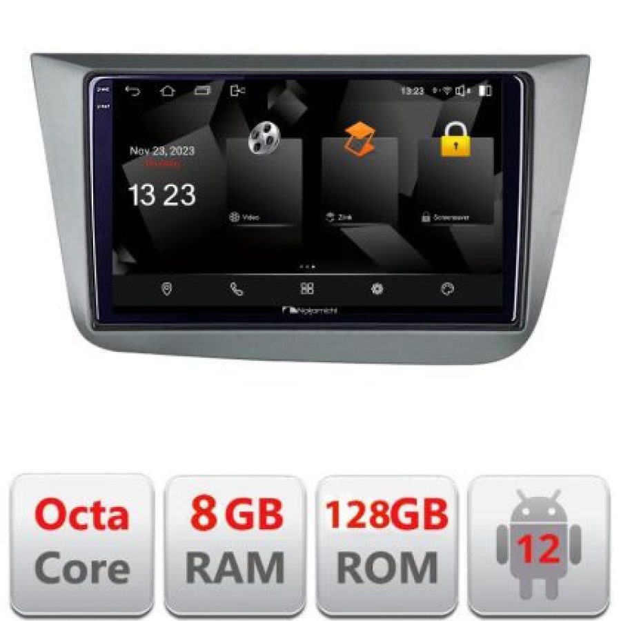 Navigatie Seat Leon 2005-2012 5960Pro-leon05 Android Octa Core Qualcomm 2K Qled 8+128 DTS DSP 360 4G Optical - imagine 3