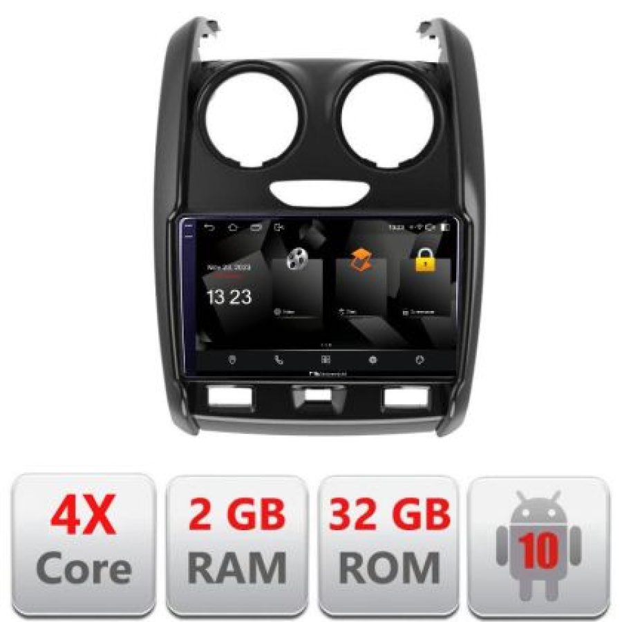 Navigatie Dacia Duster 2012-2019 5230-157 Android Ecran 720P Quad Core 2+32 carplay android auto - imagine 3