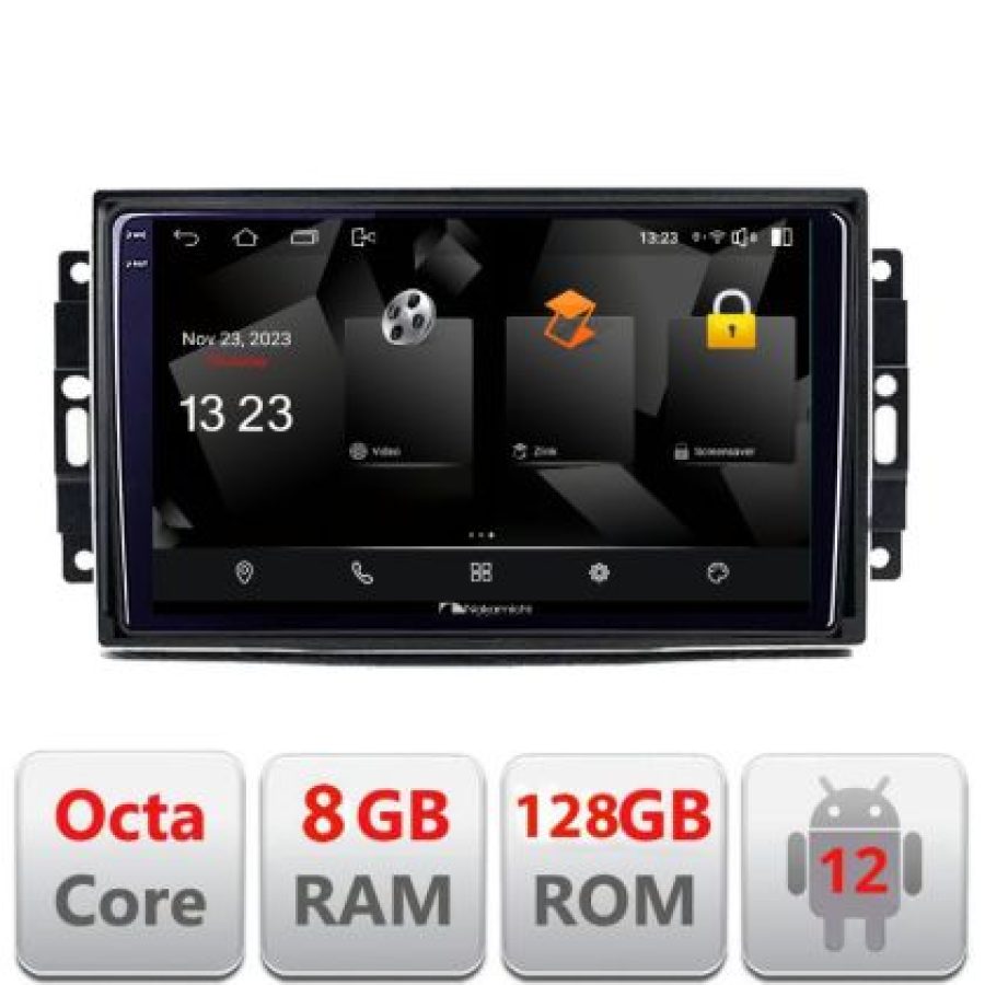 Navigatie Chrysler Jeep 5960Pro-202 Android Octa Core Qualcomm 2K Qled 8+128 DTS DSP 360 4G Optical - imagine 3