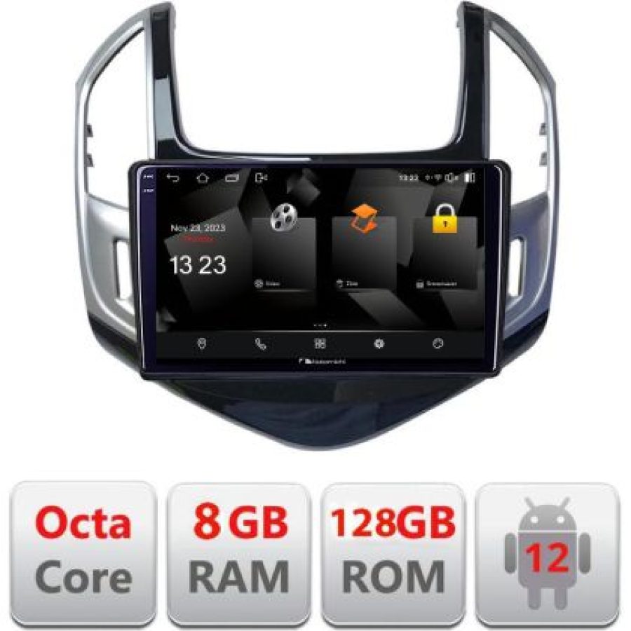 Navigatie Chevrolet Cruze 2013- 5960Pro-1267 Android Octa Core Qualcomm 2K Qled 8+128 DTS DSP 360 4G Optical - imagine 3