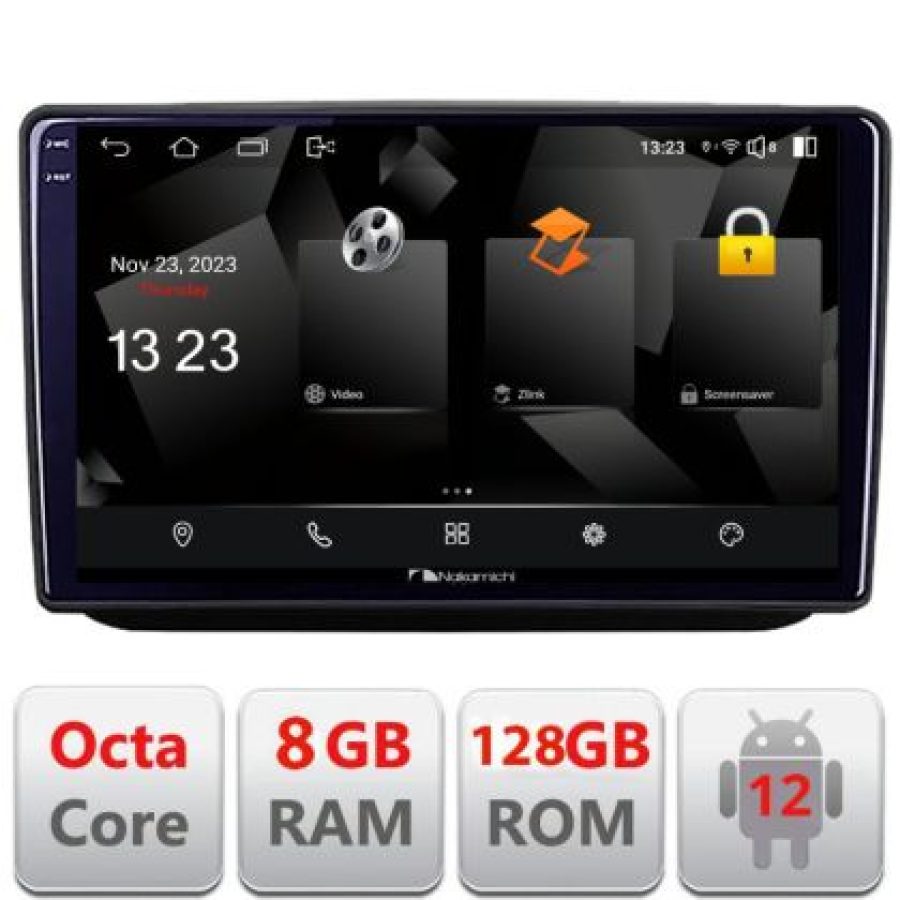 Navigatie Skoda Fabia 2 2009-2014 Android Octa Core Qualcomm 2K Qled 8+128 DTS DSP 360 4G Optical - imagine 3