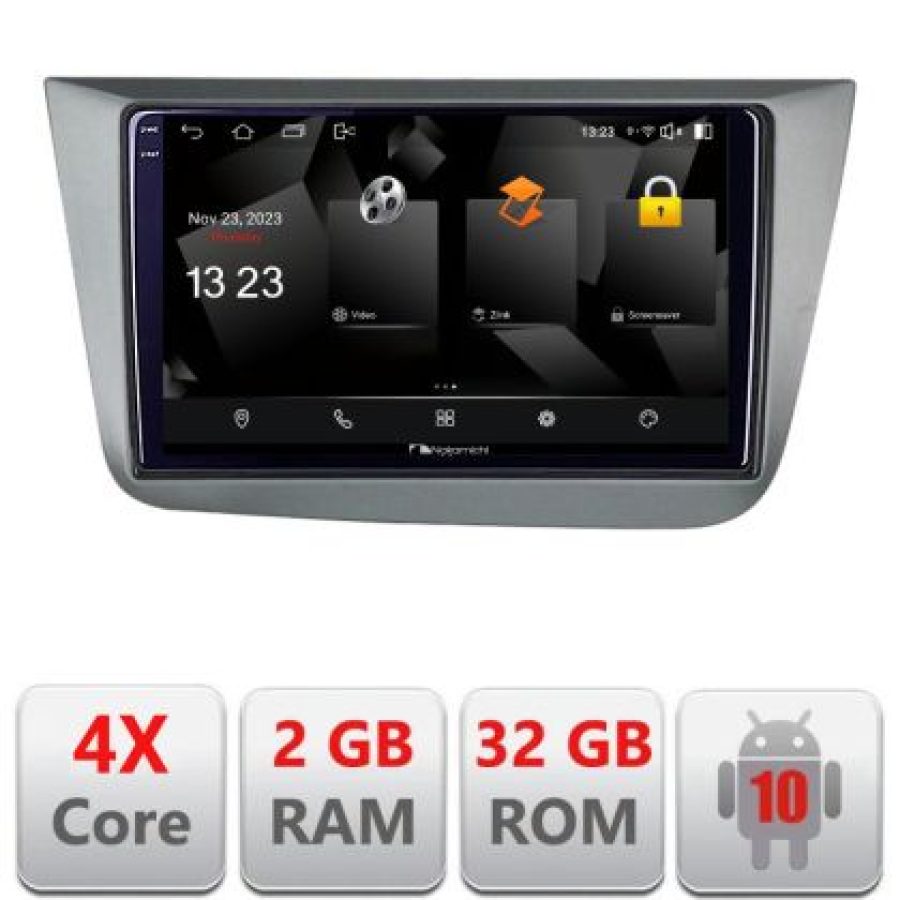 Navigatie Seat Leon 2005-2012 5230-leon05 Android Ecran 720P Quad Core 2+32 carplay android auto - imagine 3
