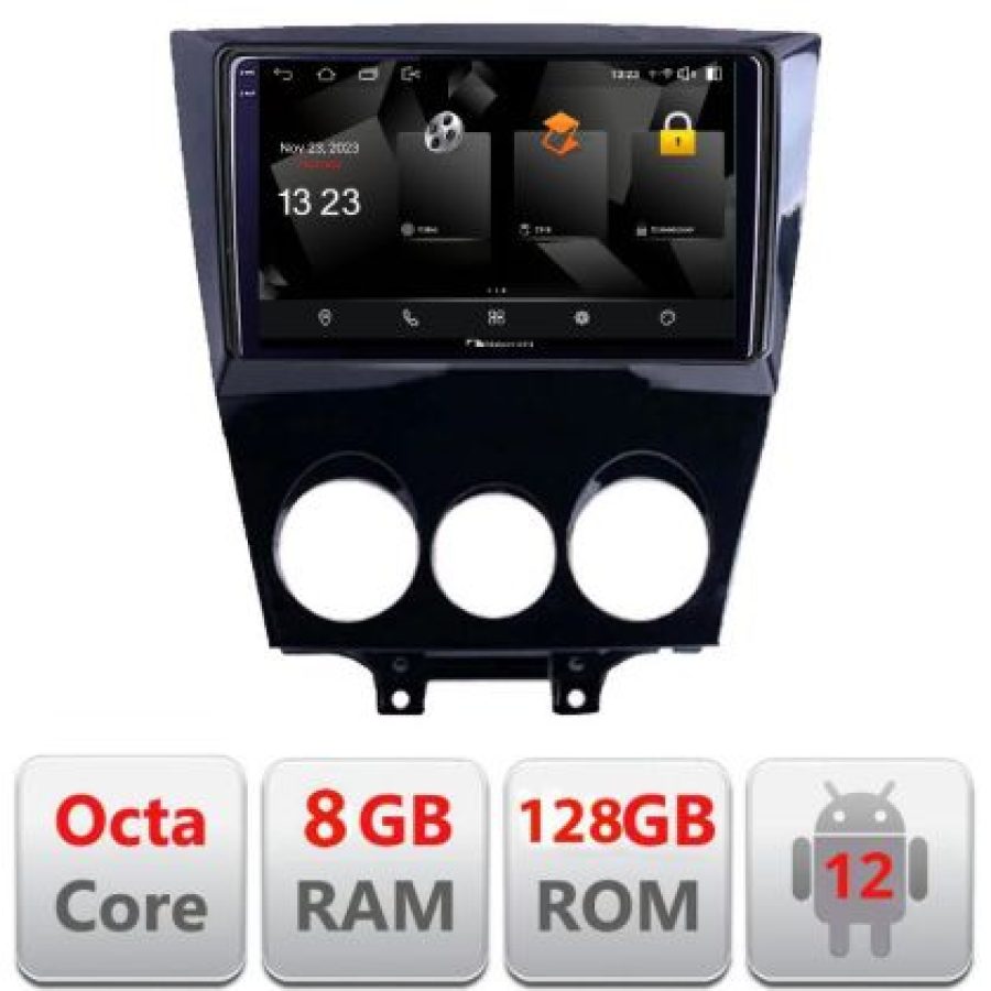 Navigatie Mazda RX8 2003-2008 Android Octa Core Qualcomm 2K Qled 8+128 DTS DSP 360 4G Optical - imagine 3