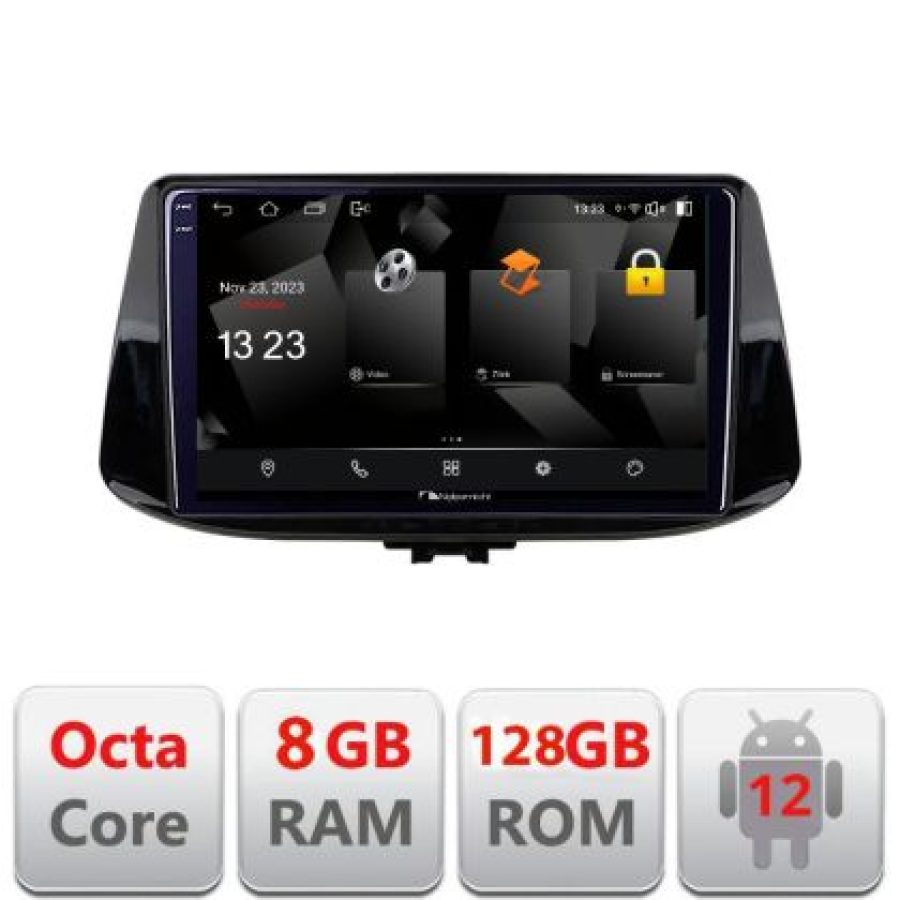 Navigatie HHyundai I30 2017- 5960Pro-1041 Android Octa Core Qualcomm 2K Qled 8+128 DTS DSP 360 4G Optical - imagine 3