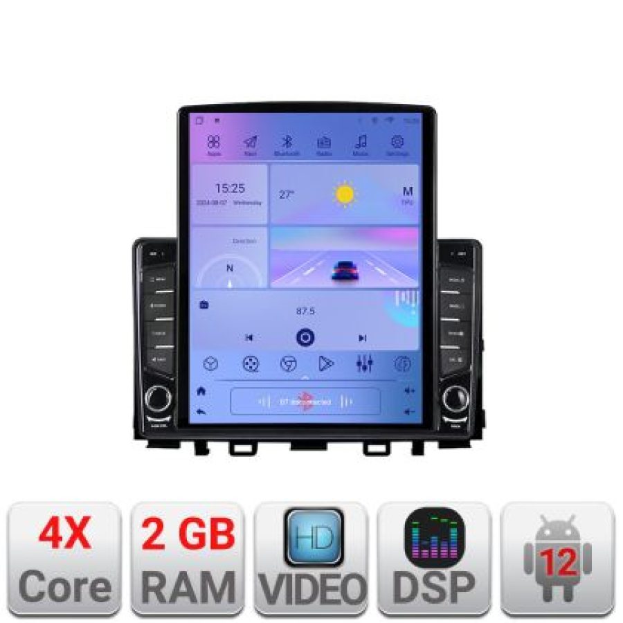 Navigatie Kia Stonic 2016-2020 Android radio gps internet quad core 2+32 ecran vertical 9.7" Kit-Stonic+EDT-E708 - imagine 5