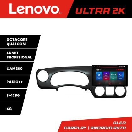 Navigatie Jeep Wrangler 2014-2016 , Ecran 2K QLED 13",Octacore,8Gb RAM,128Gb Hdd,4G,360,DSP,Carplay,Bluetooth - imagine 4