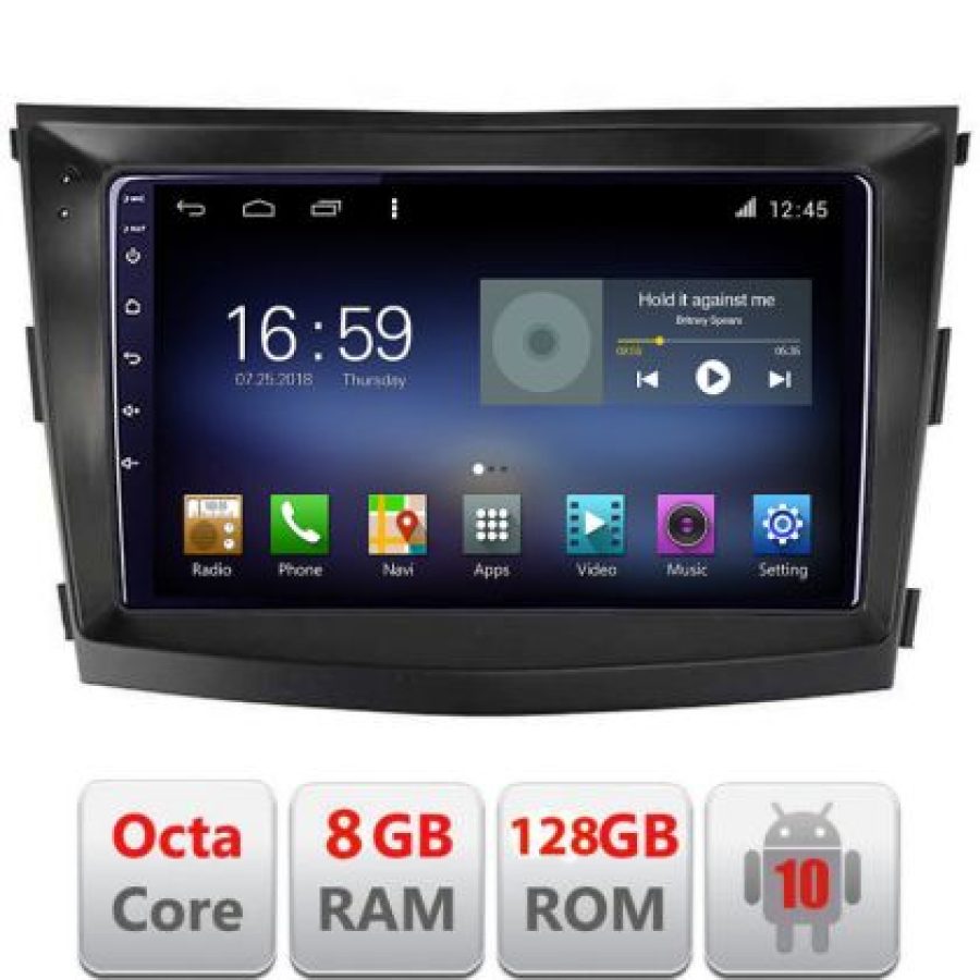Navigatie SsangYong Tivoli 2015-2019 Android radio gps internet Octa Core 8+128 LTE kit-tivoli2015+EDT-E609 - imagine 3