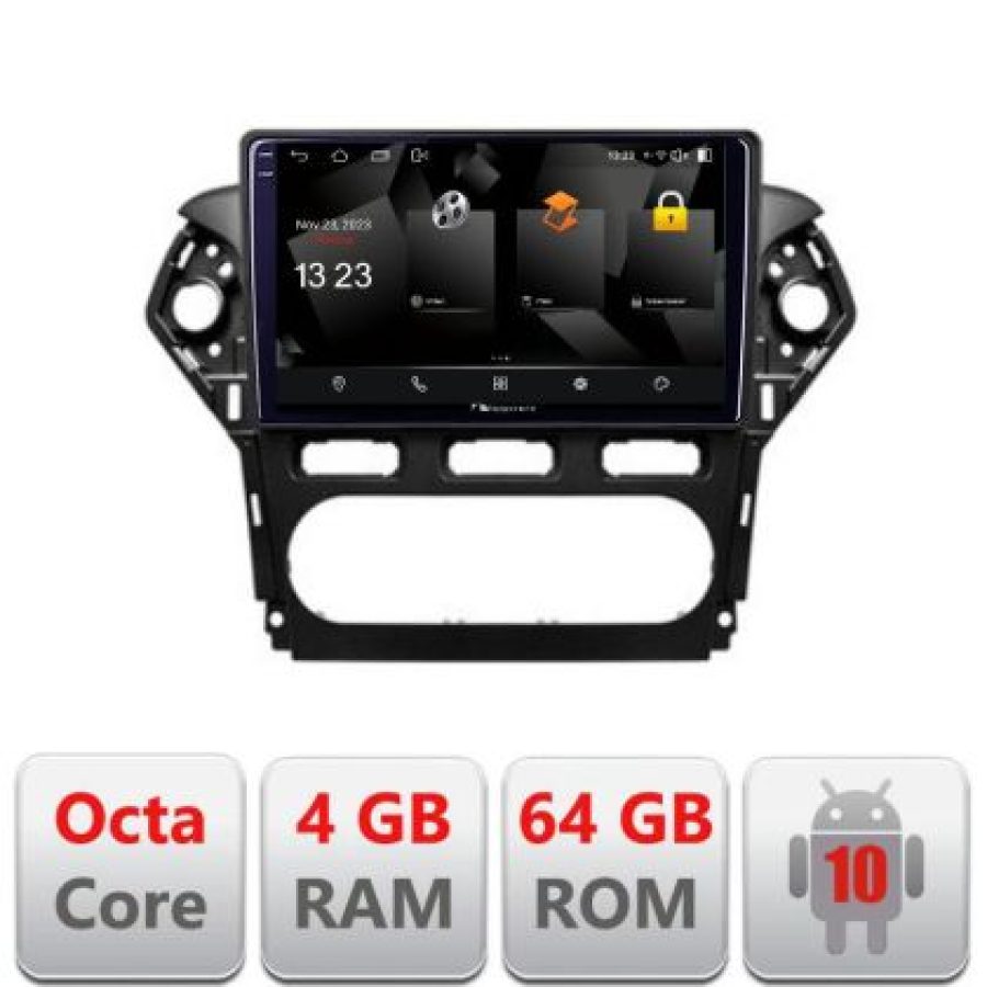 Navigatie Ford Mondeo 2010-2014 5510-MONDEO-CLIMA Android Octa Core 720p 4+64 DSP 360 camera carplay android auto - imagine 3