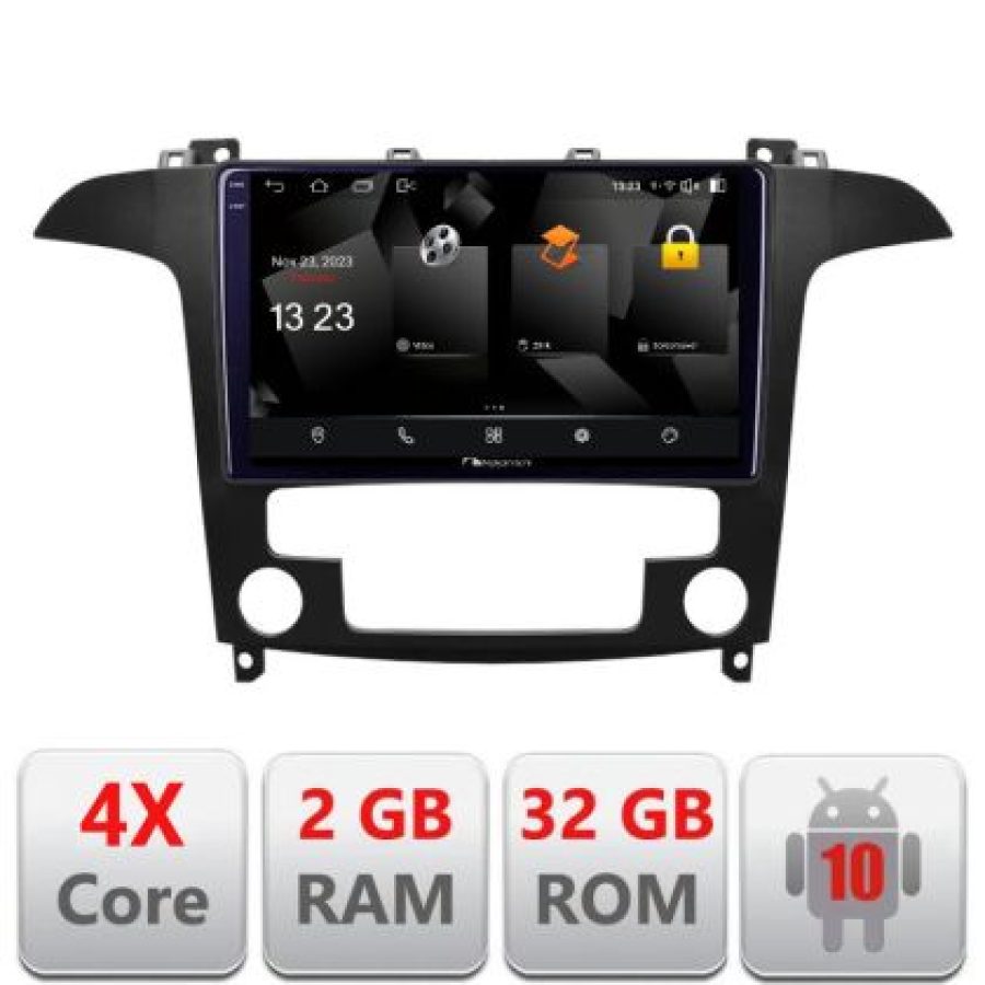 Navigatie Ford S-Max 2008-2012 5230-003 Android Ecran 720P Quad Core 2+32 carplay android auto - imagine 3