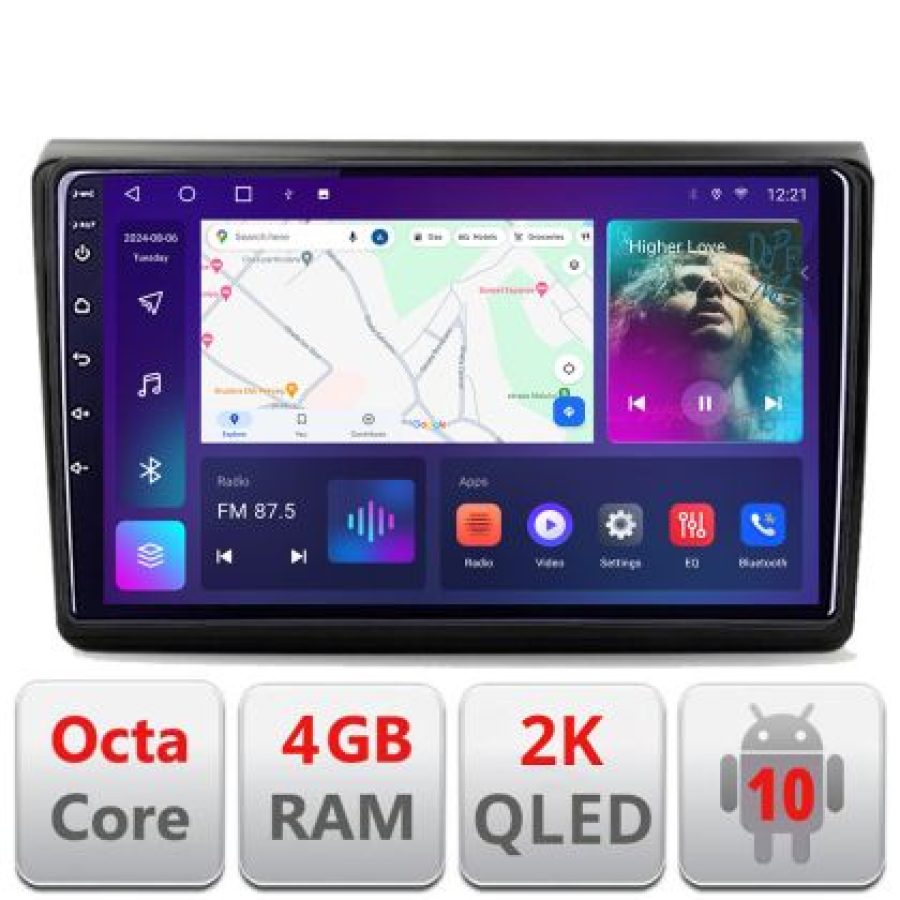 Navigatie Fiat BRAVO 2007-2014 C-BRAVO Android Octa Core Ecran 2K QLED GPS 4G 4+32GB 360 KIT-BRAVO+EDT-E409-2K - imagine 4