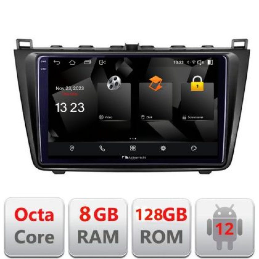 Navigatie Mazda 6 5960Pro-012 Android Octa Core Qualcomm 2K Qled 8+128 DTS DSP 360 4G Optical - imagine 3
