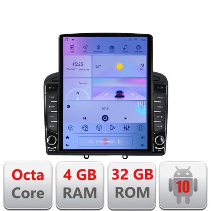 Navigatie Peugeot 308 G-038 ecran tip TESLA 9.7" cu Android Radio Bluetooth Internet GPS WIFI 4+32GB DSP 4G Octa Core - imagine 5