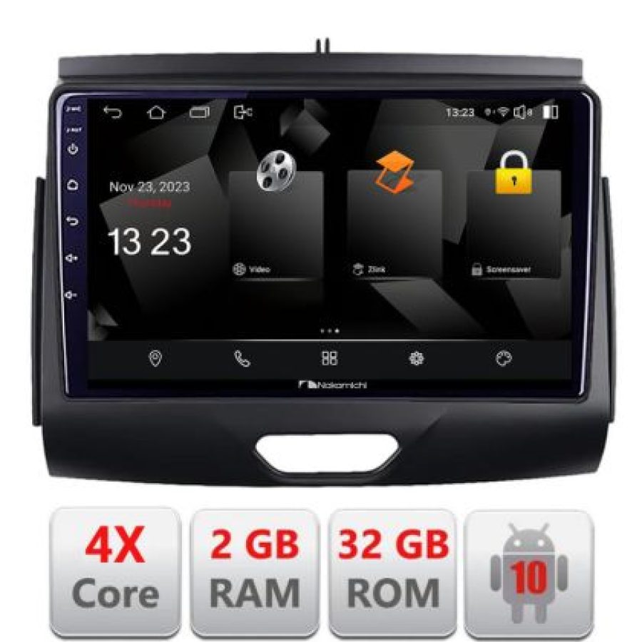 Navigatie Ford Ranger 2015- cu cd Android Ecran 720P Quad Core 2+32 carplay android auto - imagine 3