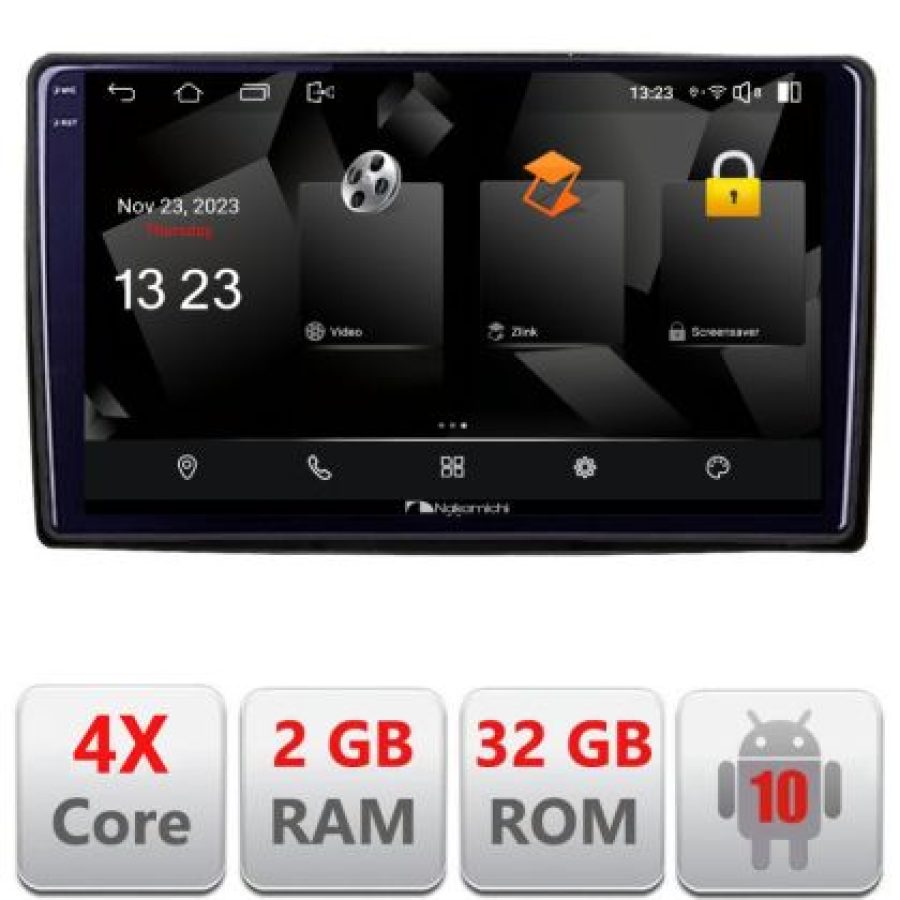 Navigatie universala 2din-2 Android Ecran 720P Quad Core 2+32 carplay android auto - imagine 3