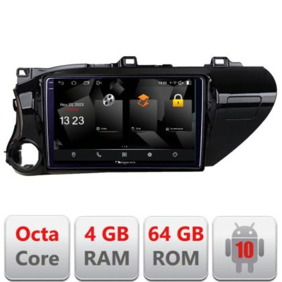 Navigatie Toyota Hilux 2016- 5510-TY59 Android Octa Core 720p 4+64 DSP 360 camera carplay android auto - imagine 3
