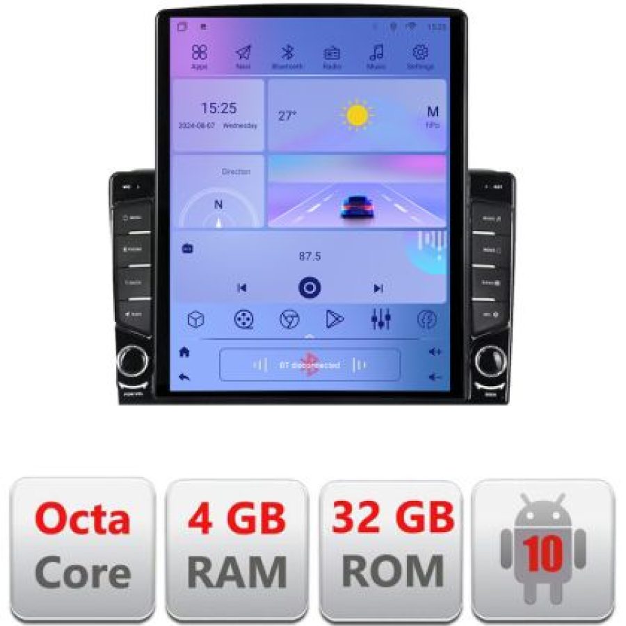 Navigatie Opel Movano Renault Master 2020- Tip Tesla Android radio gps internet 8core 4G 4+32 kit-master+EDT-E710 - imagine 5