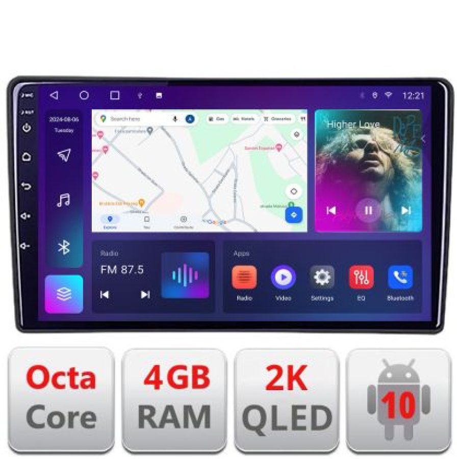 Navigatie Fiat Tipo 2020- Android Octa Core Ecran 2K QLED GPS 4G 4+32GB 360 KIT-tipo2022+EDT-E409-2K - imagine 4