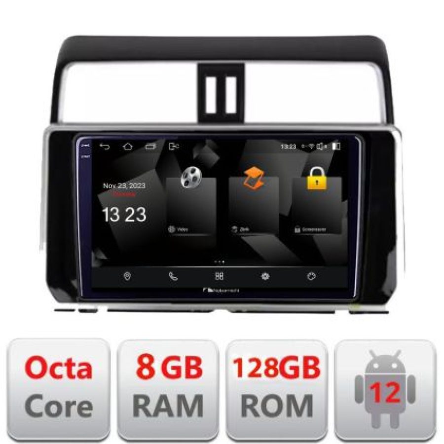 Navigatie Toyota Prado J150 2018- 5960Pro-1065 Android Octa Core Qualcomm 2K Qled 8+128 DTS DSP 360 4G Optical - imagine 3