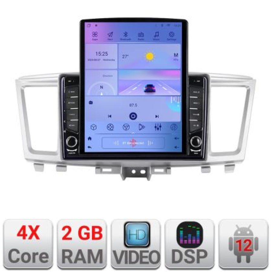 Navigatie Infinity QX60 2014-2020 Android radio gps internet quad core 2+32 ecran vertical 9.7" KIT-qx60+EDT-E708 - imagine 5