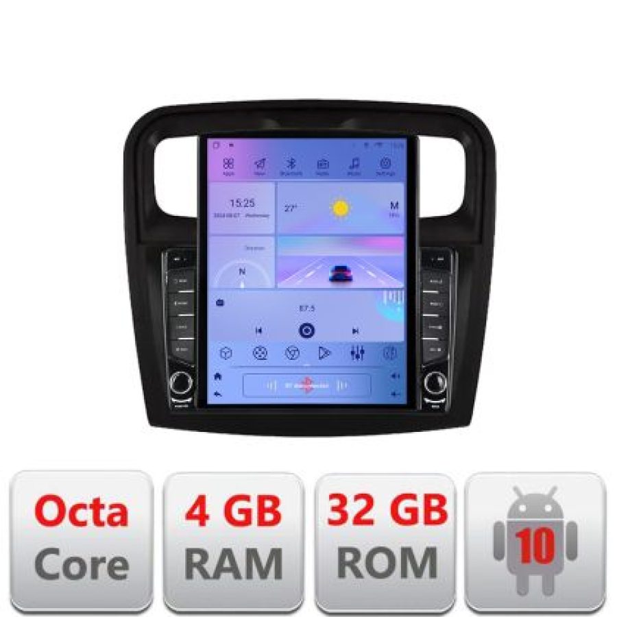 Navigatie Dacia Sandero 2012-2020 var B Tip Tesla Android radio gps internet 8core 4G 4+32 kit-sandero-variantb+EDT-E - imagine 5