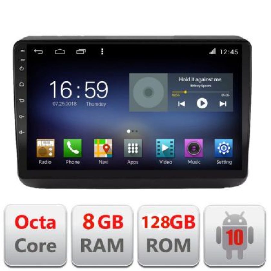 Navigatie Jeep Grand Cherokee 2014-2019 F-JGG Octa Core cu Android Radio Bluetooth Internet GPS WIFI DSP 8+128GB 4G - imagine 3