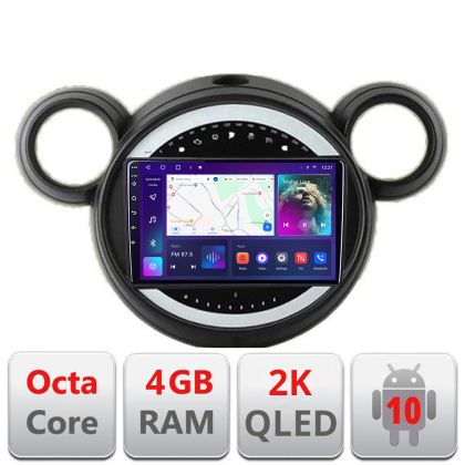 Navigatie Mini 2011-2015 sistem CIC Android Octa Core Ecran 2K QLED GPS 4G 4+32GB 360 KIT-mini-02+EDT-E409-2K - imagine 4