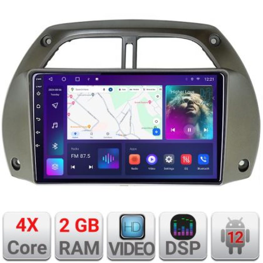 Navigatie Toyota Rav 4 2000-2004 Android radio gps internet 2+32 kit-rav4-old+EDT-E209 - imagine 4