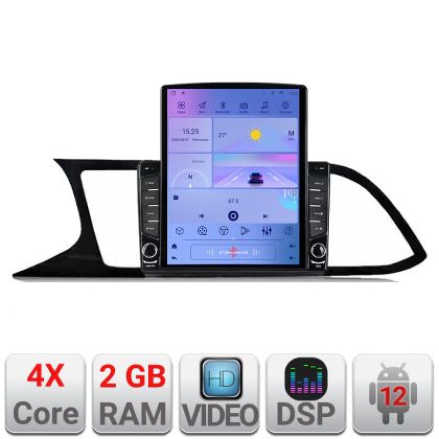 Navigatie Seat Leon MIB K-306 ecran tip TESLA 9.7" cu Android Radio Bluetooth Internet GPS WIFI 2+32 DSP Quad Core - imagine 5