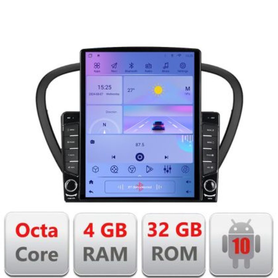 Navigatie Peugeot 607 Android radio gps internet Octa Core 4+64 LTE Kit-607+EDT-E709 - imagine 7