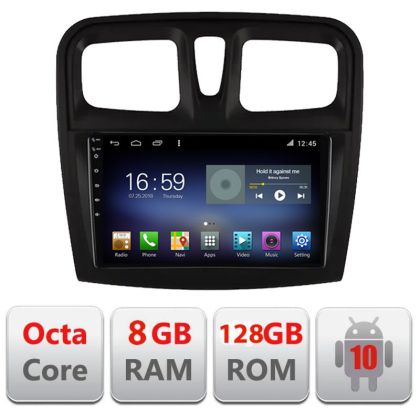 Navigatie Dacia Sandero 2012-2020 var B Android radio gps internet 8core 4G 4+32 kit-sandero-variantb+EDT-E609 - imagine 3