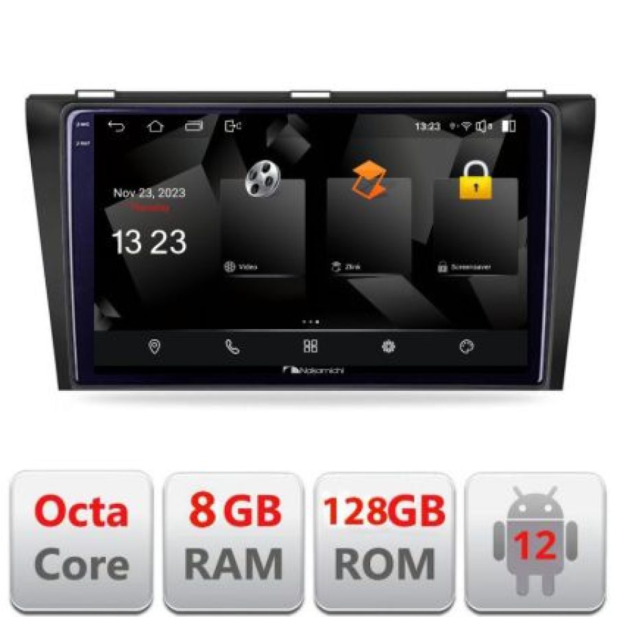 Navigatie Mazda 3 2009-2014 5960Pro-034 Android Octa Core Qualcomm 2K Qled 8+128 DTS DSP 360 4G Optical - imagine 3