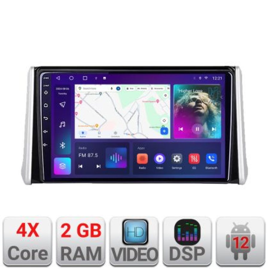 Navigatie Toyota RAV4 2018  2+32 GB Android Waze USB Navigatie Internet Youtube Radio - imagine 4