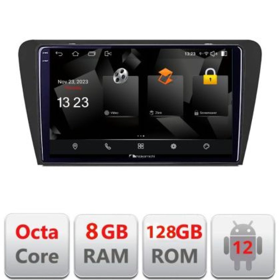Navigatie Skoda Octavia 3 5960Pro-279 Android Octa Core Qualcomm 2K Qled 8+128 DTS DSP 360 4G Optical - imagine 3