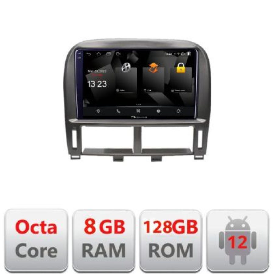 Navigatie Lexus LS 1999-2006 5960Pro- LS-99 Android Octa Core Qualcomm 2K Qled 8+128 DTS DSP 360 4G Optical - imagine 3