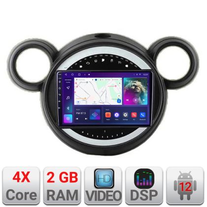 Navigatie Mini 2011-2015 cu sistem CIC 2+32 GB Android Waze USB Navigatie Internet Youtube Radio Kit-mini-02+EDT-E209 - imagine 4