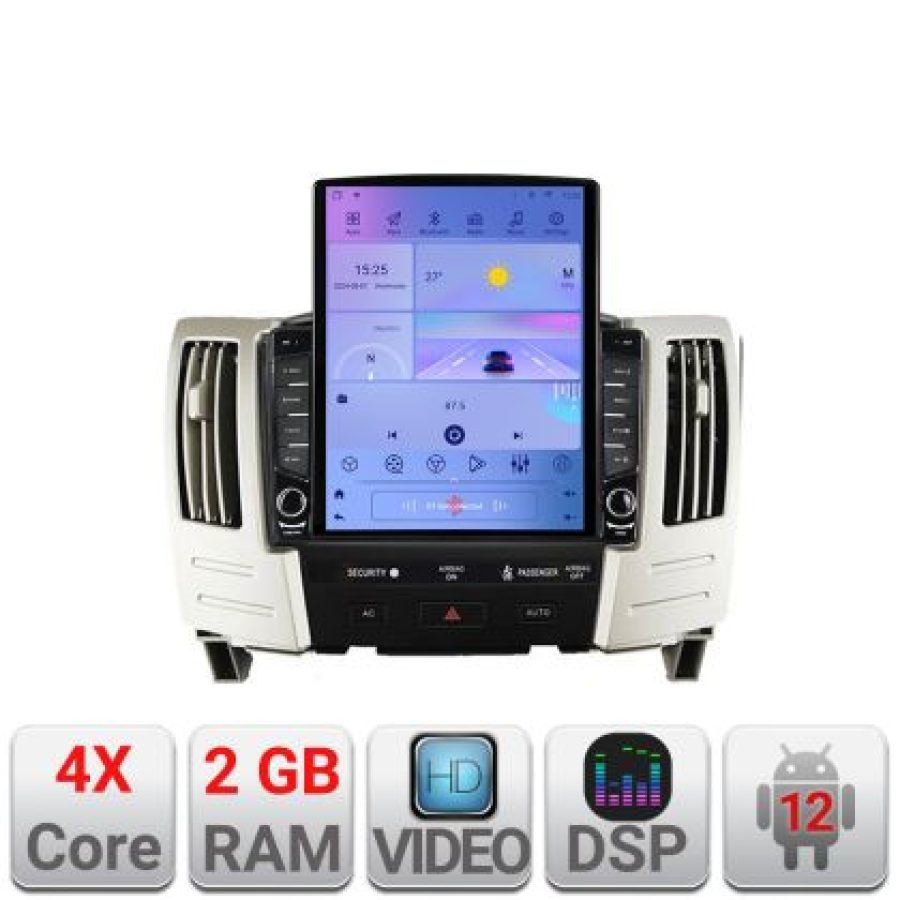 Navigatie Lexus RX300 2003-2008 Android radio gps internet quad core 2+32 ecran vertical 9.7" Kit-RX300+EDT-E708 - imagine 5