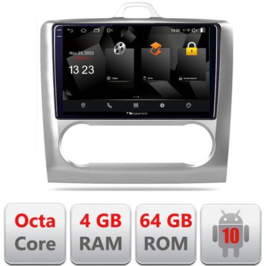 Navigatie Ford Focus 2 Automat 5510-140-automatic Android Octa Core 720p 4+64 DSP 360 camera carplay android auto - imagine 3