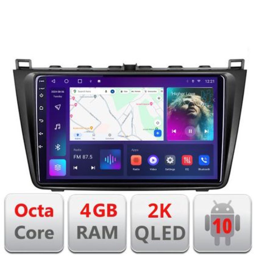 Navigatie Mazda 6 C-012 Android Octa Core Ecran 2K QLED GPS 4G 4+32GB 360 KIT-012+EDT-E409-2K - imagine 4