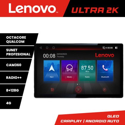 Navigatie Volvo S80 2004-2006 N-S80 ecran 13" 2K 8+128 Android Waze USB Navigatie 4G 360 Toslink Youtube Radio - imagine 4