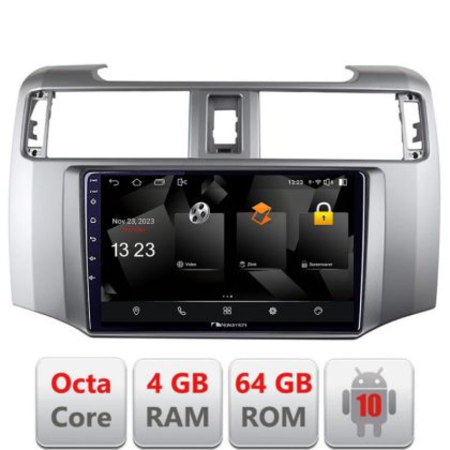 Navigatie Toyota 4runner 2009-2019 Android Octa Core 720p 4+64 DSP 360 camera carplay android auto - imagine 3