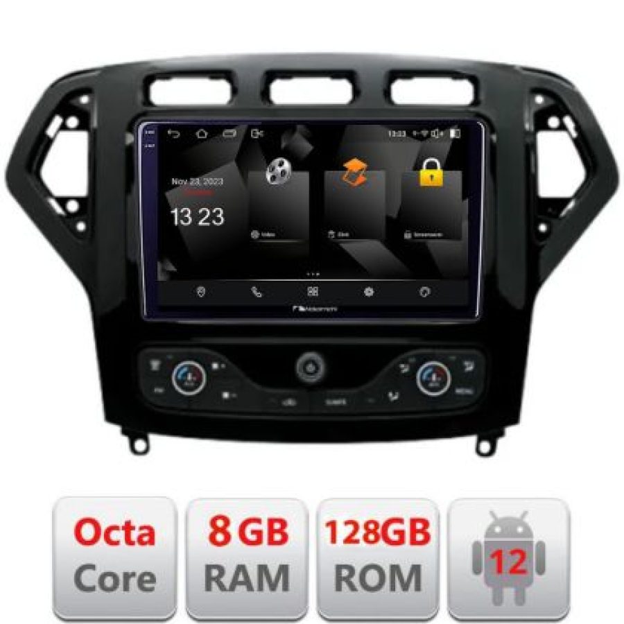 Navigatie Ford Mondeo 2007-2010 Android radio gps internet octa core 8+128 carplay android auto - imagine 3
