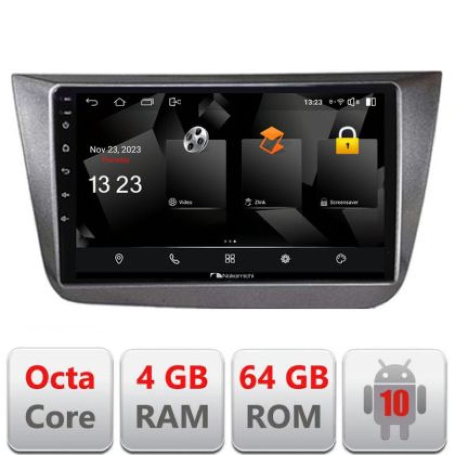 Navigatie Seat Altea 2005-2014 Android radio gps internet quad core 4+64 carplay android auto - imagine 3