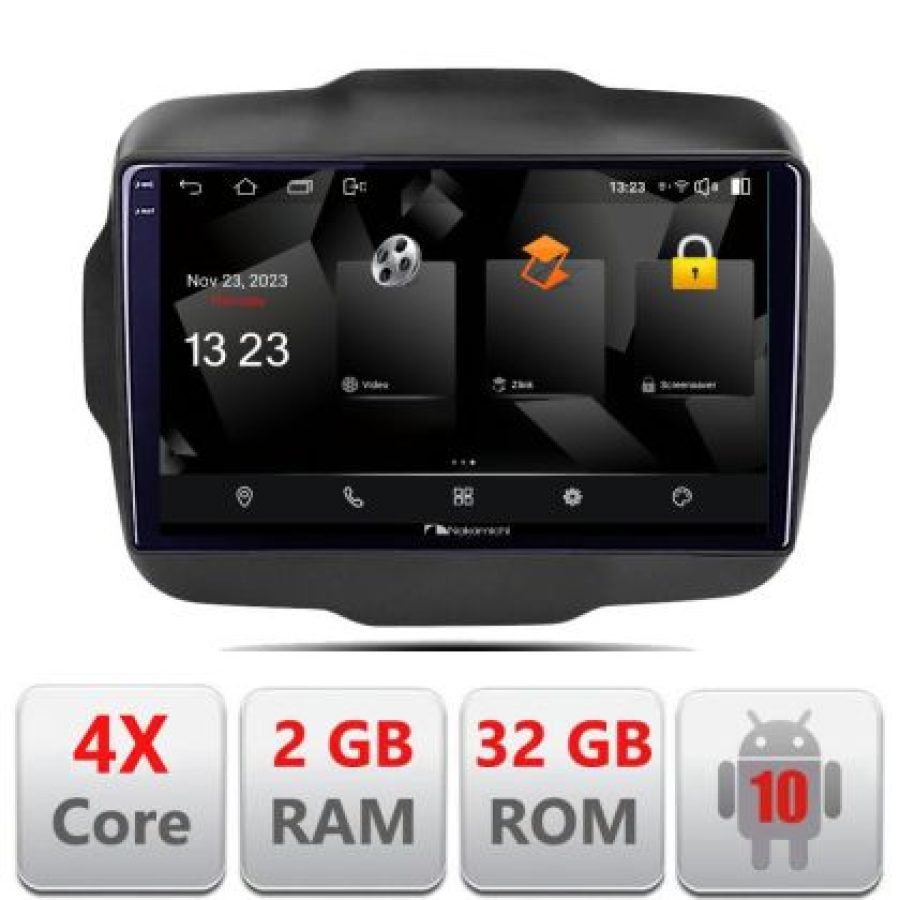 Navigatie Jeep Renegade 2015-2020 5230-500 Android Ecran 720P Quad Core 2+32 carplay android auto - imagine 3