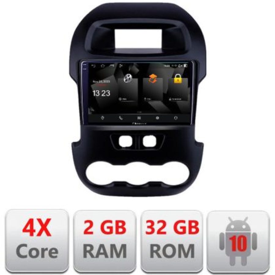 Navigatie Ford Ranger 2011-2015 Android Ecran 720P Quad Core 2+32 carplay android auto - imagine 3